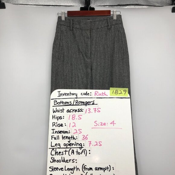 Aritzia Wilfred Grey Gimont Dress Work Pant Cashmere Wool Blend Size 4 - Picture 15 of 16